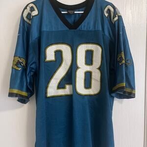 Fred Taylor Jacksonville Jaguars authentic Nike triple stitched teal jersey USED